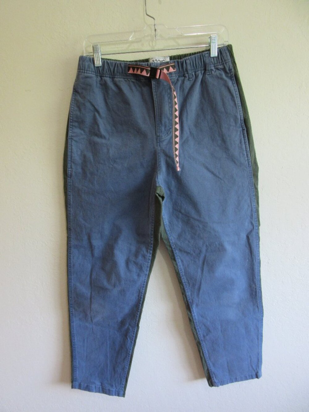 STOIC Blue & Green Canvas M Casual Pants